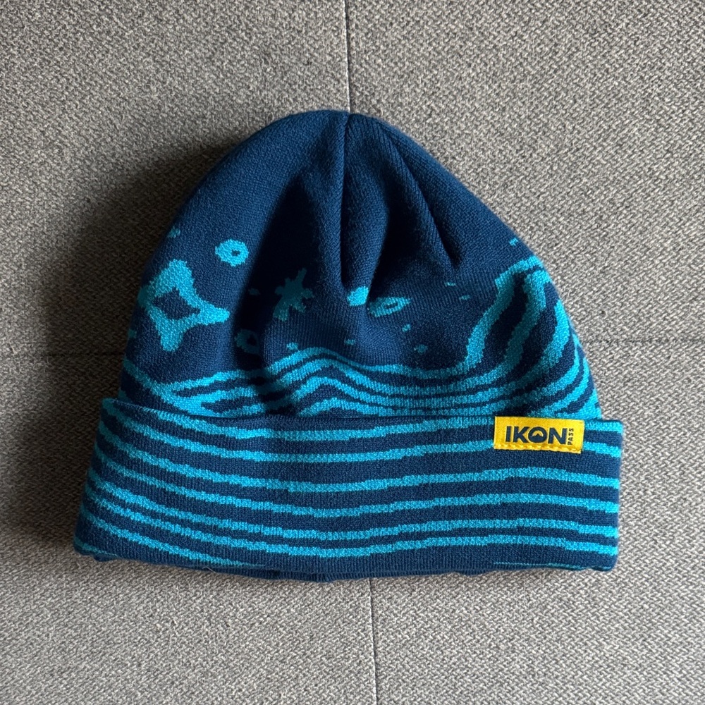 Ikon Pass 2024 Blue Toque Beanie Adult One Size Ski Snowboard